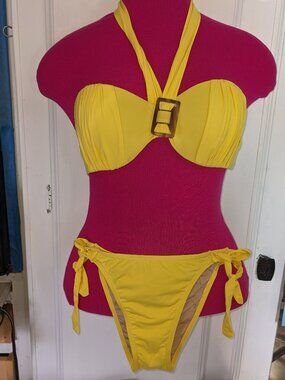 Lua Morena Halter Tie Bikini Sz M